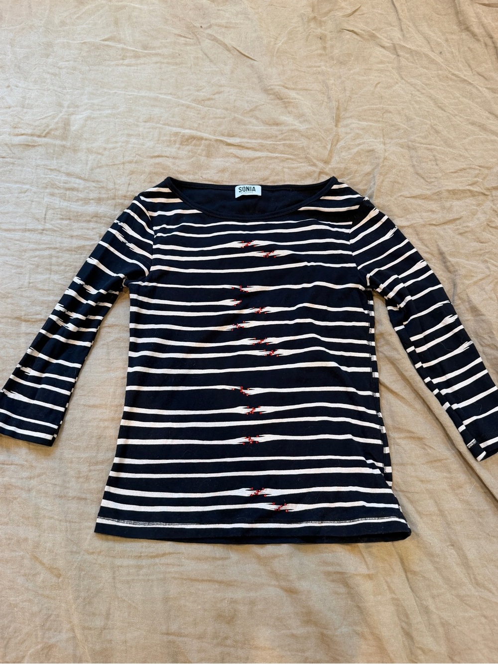 Sonia by Sonia Rykiel Striped Hand Print
